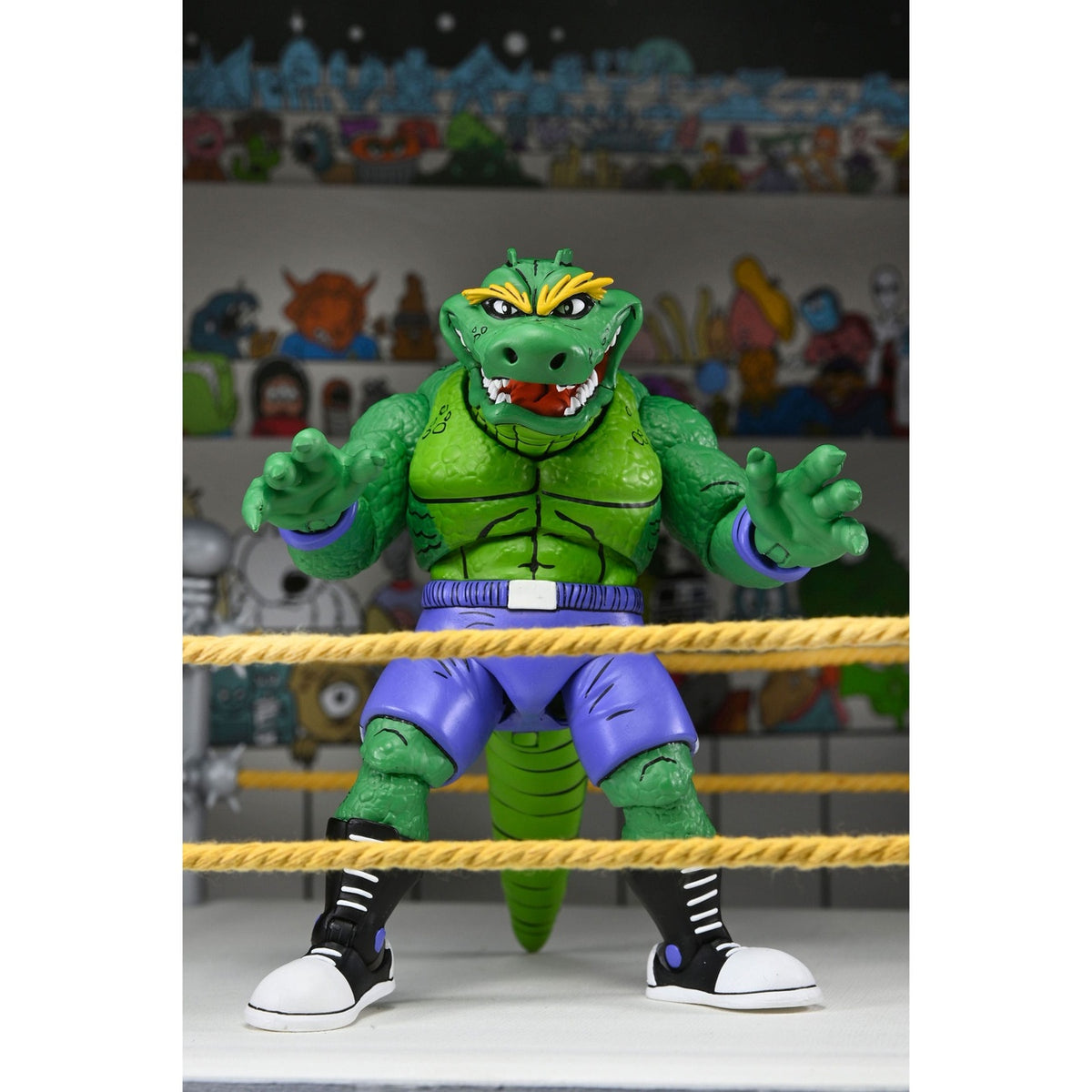Immagine del prodotto Teenage Mutant Ninja Turtles (Archie Comics) action figure Stump Wrestling Leatherhead 18 cm