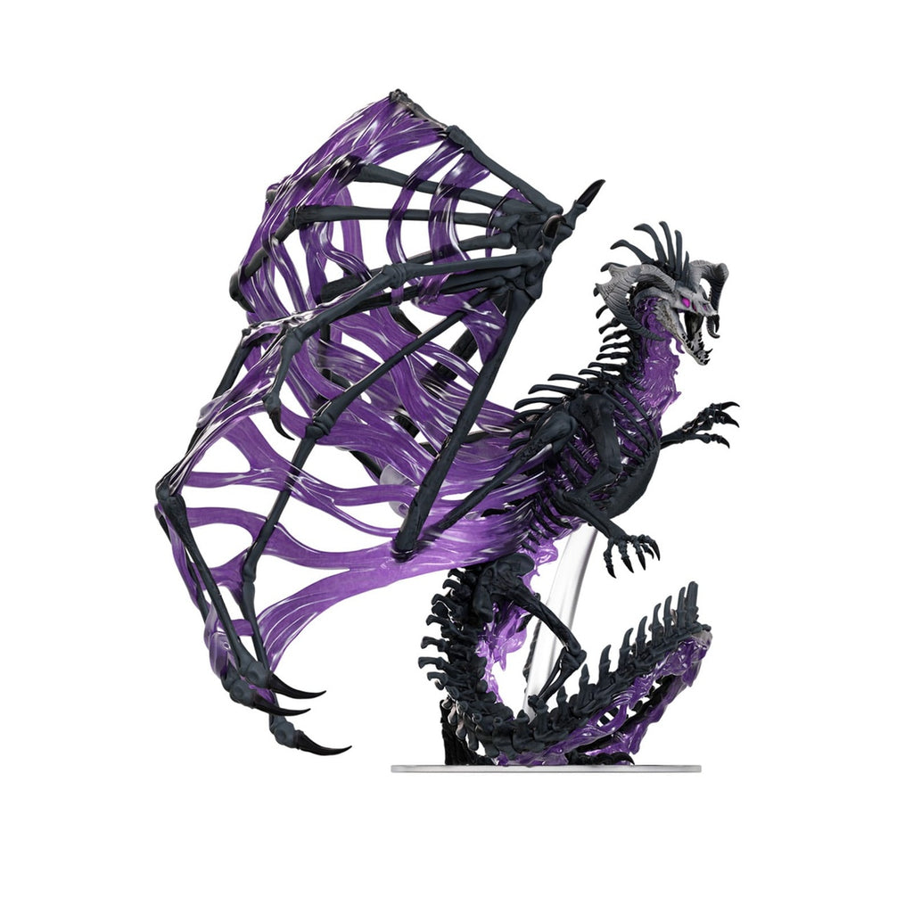 Immagine del prodotto D&D Icons of the Realms Miniature in scatola pre‑dipinte Black Dracolich 30 cm