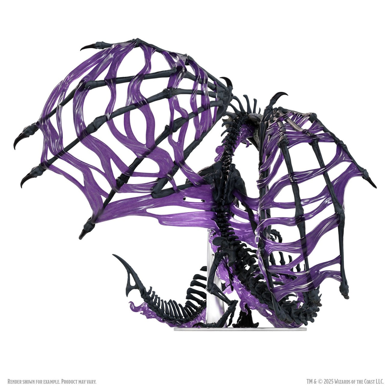 Immagine del prodotto D&D Icons of the Realms Miniature in scatola pre‑dipinte Black Dracolich 30 cm