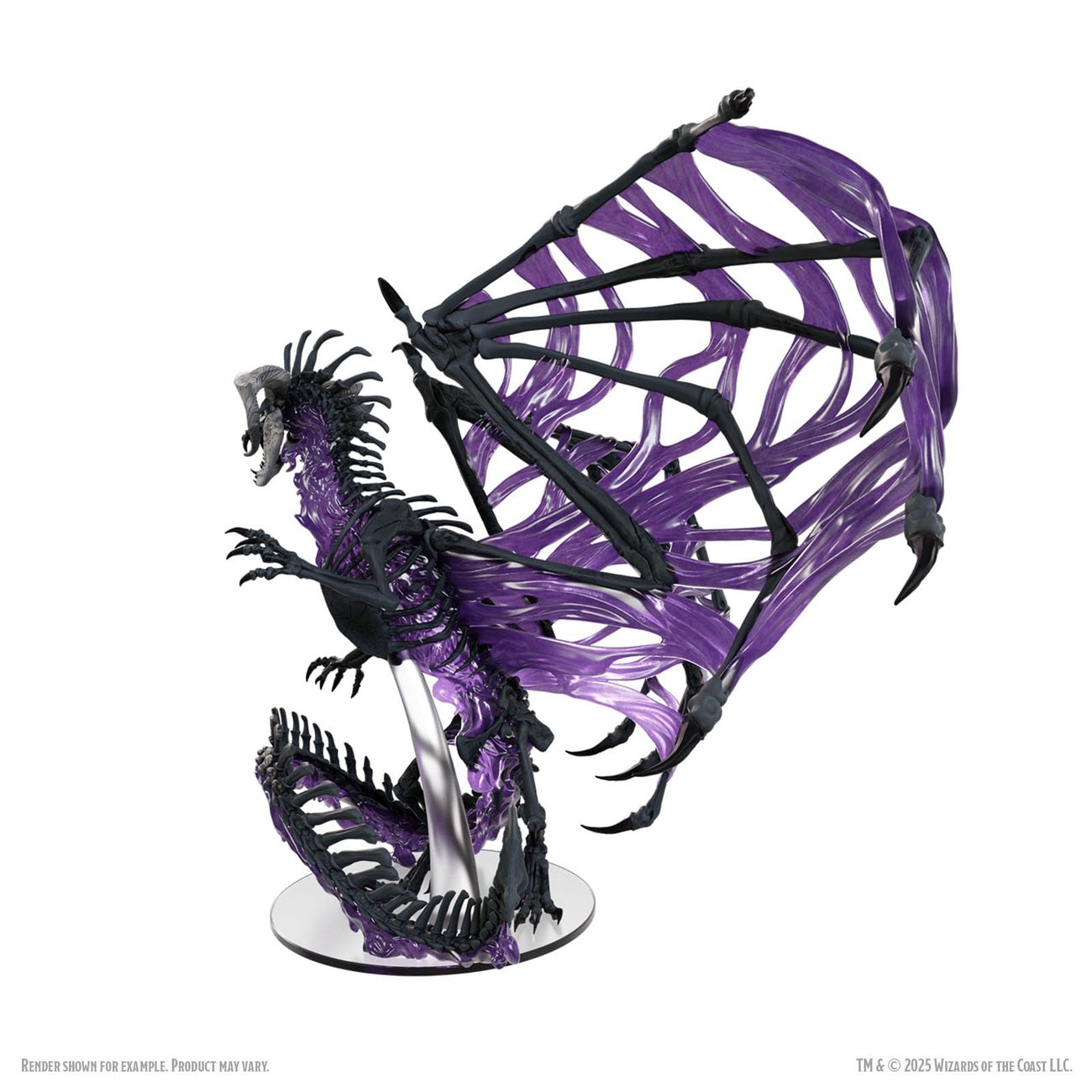 Immagine del prodotto D&D Icons of the Realms Miniature in scatola pre‑dipinte Black Dracolich 30 cm