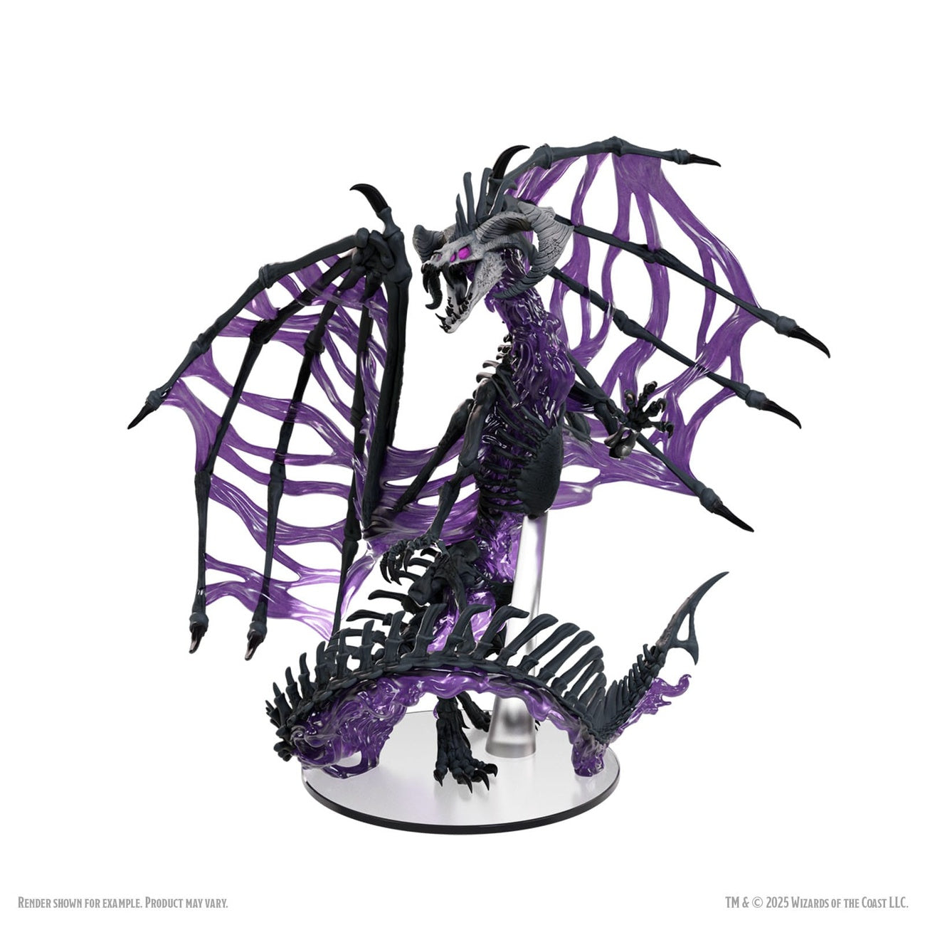 Immagine del prodotto D&D Icons of the Realms Miniature in scatola pre‑dipinte Black Dracolich 30 cm