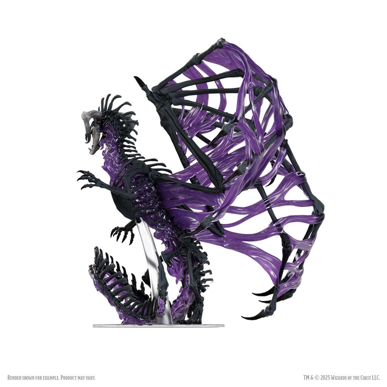 Immagine del prodotto D&D Icons of the Realms Miniature in scatola pre‑dipinte Black Dracolich 30 cm