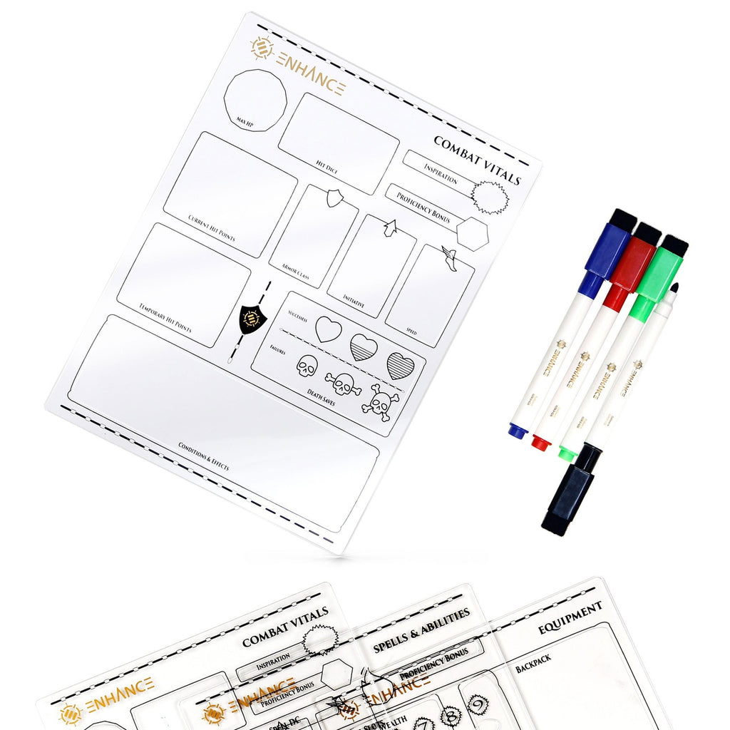 Product image Enhance RPG Series Acrylic Character Sheets Set *English Version*