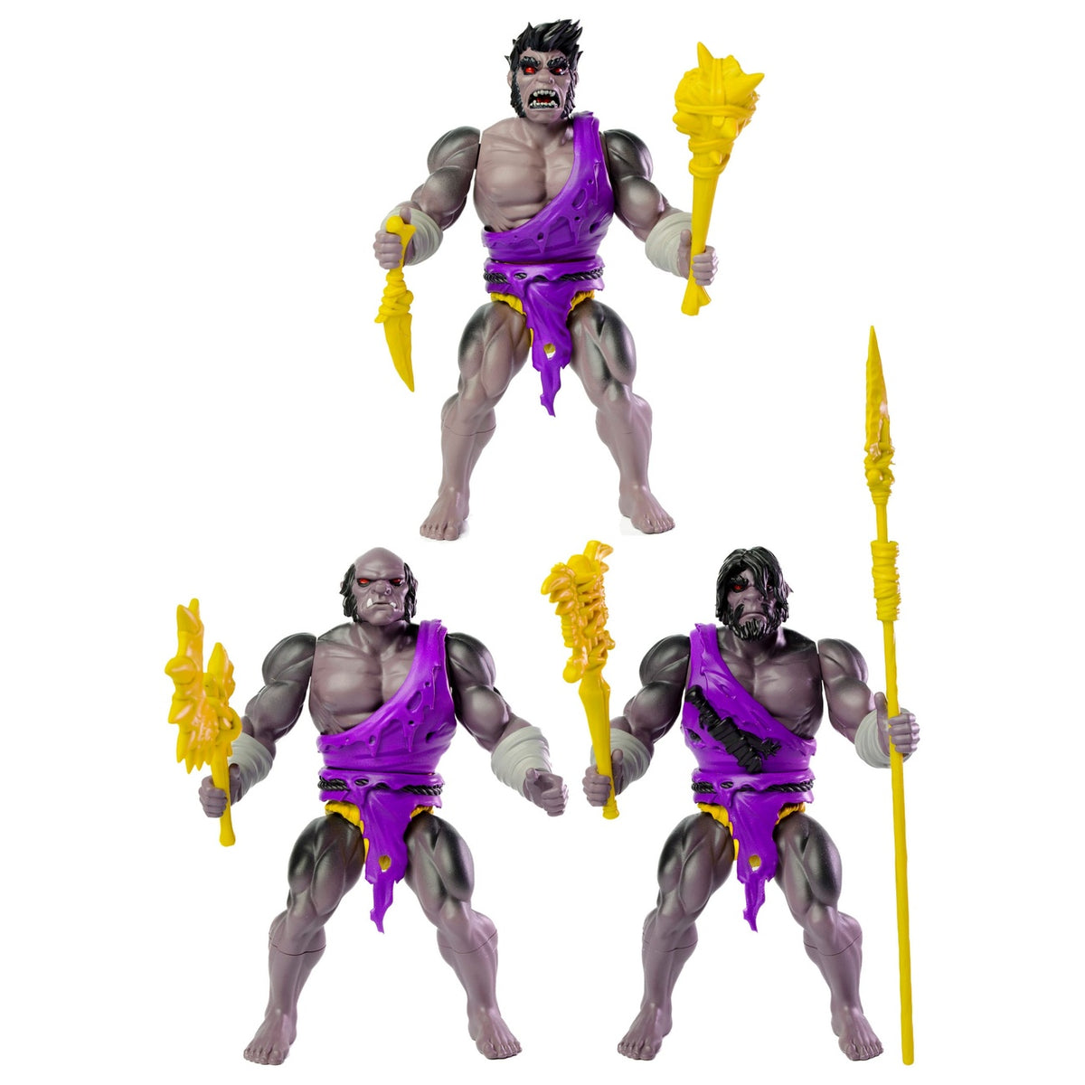 Immagine del prodotto Legends of Dragonore Wave 2: Dragon Hunt – Set di 3 action figure Brukteror Cave Men 14 cm
