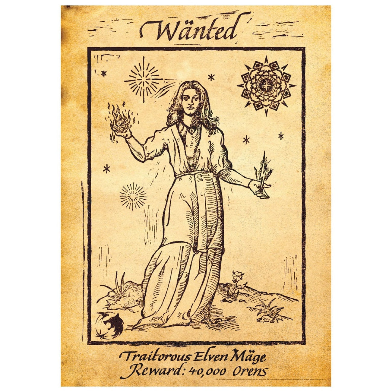 Immagine del prodotto The Witcher Stampa d’arte Edizione Limitata 42 x 30 cm