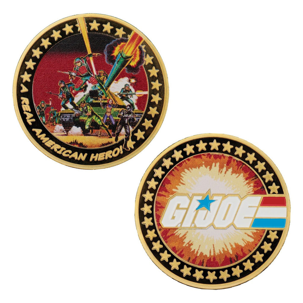 Immagine del prodotto G.I. Joe Moneta da collezione A Real American Hero 60º anniversario edizione limitata placcata oro 24k