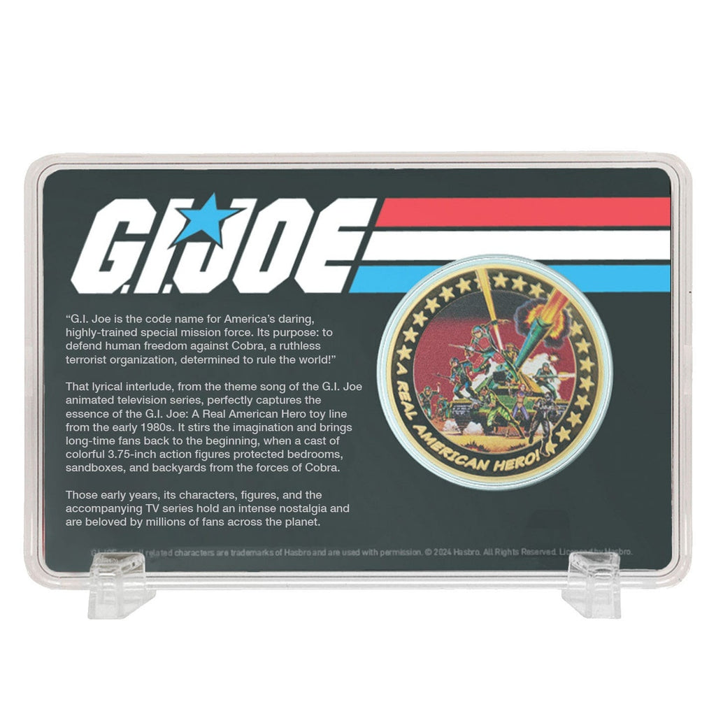 Immagine del prodotto G.I. Joe Moneta da collezione A Real American Hero 60º anniversario edizione limitata placcata oro 24k