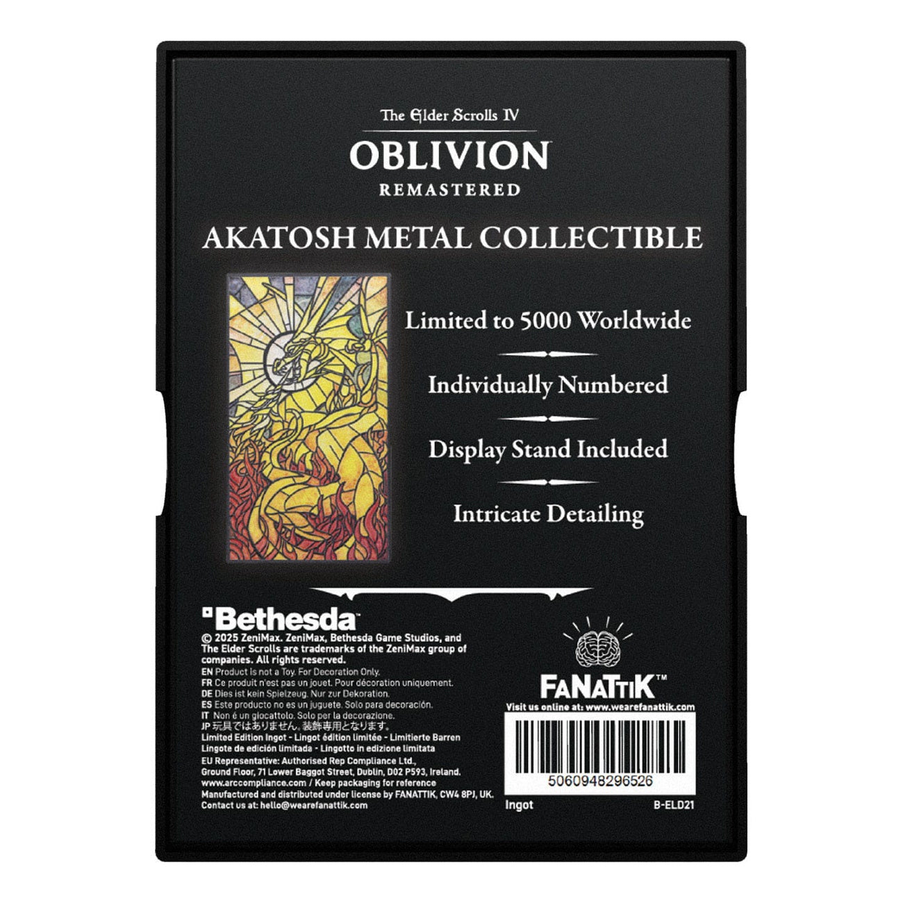 Immagine del prodotto The Elder Scrolls IV: Oblivion Lingotto di metallo Akatosh