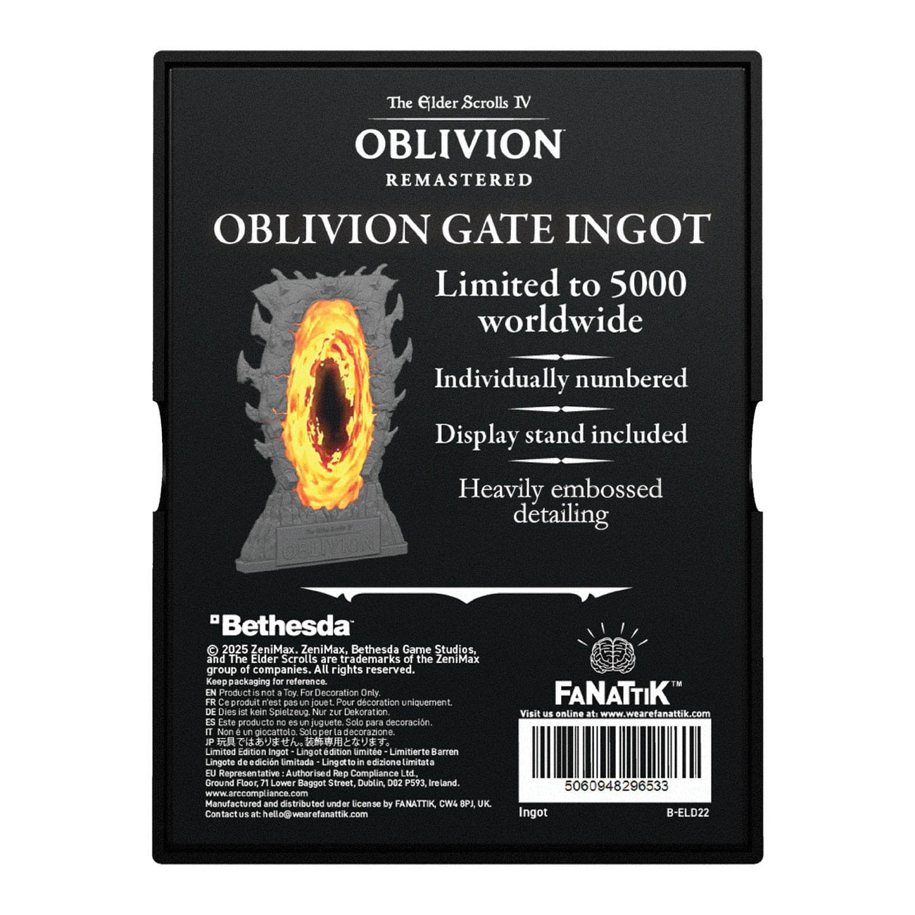 Immagine del prodotto The Elder Scrolls IV: Oblivion Lingotto in metallo Gates