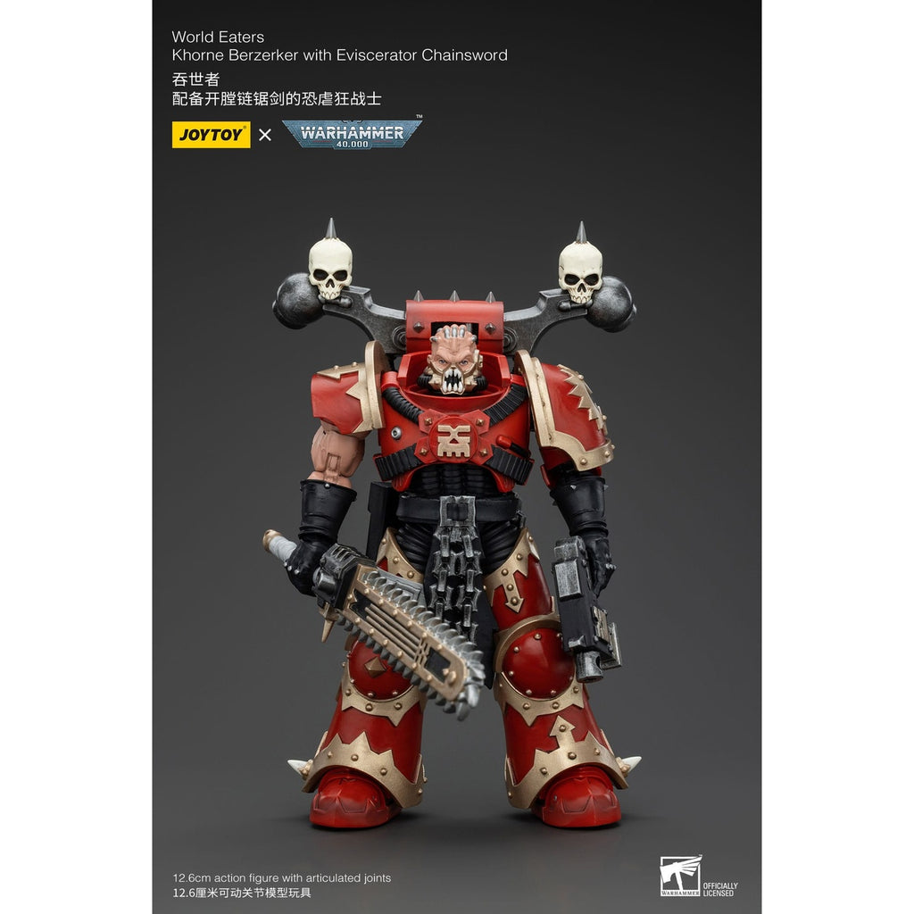 Immagine del prodotto Action figure Warhammer 40k 1/18 World Eaters Khorne Berzerker with Eviscerator Chainsword 13 cm