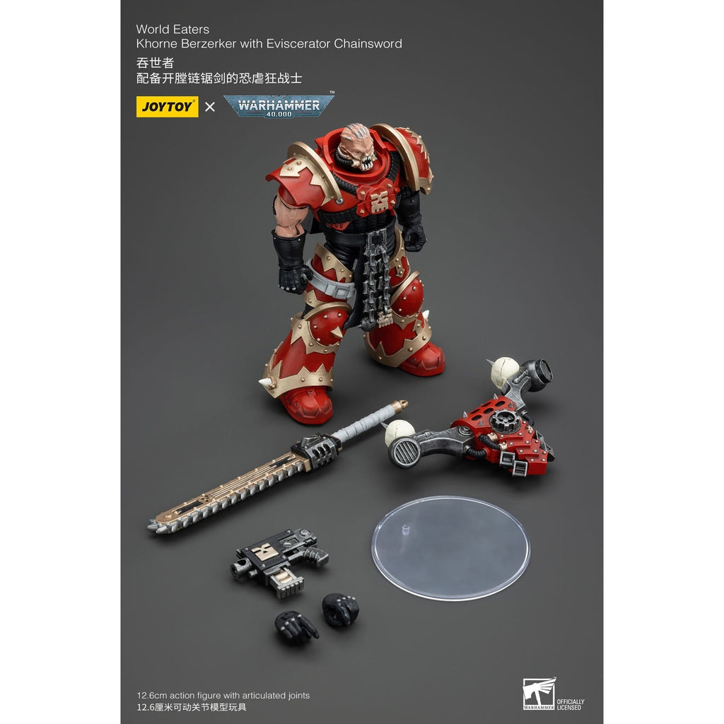 Immagine del prodotto Action figure Warhammer 40k 1/18 World Eaters Khorne Berzerker with Eviscerator Chainsword 13 cm