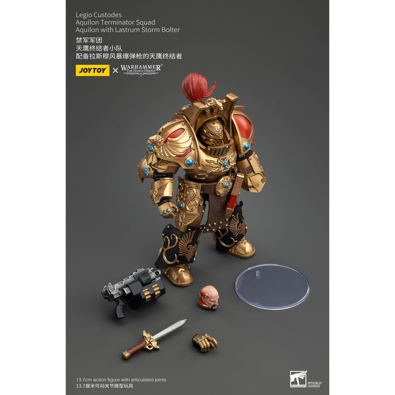 Immagine del prodotto Warhammer The Horus Heresy action figure 1/18 Legio Custodes Aquilon Terminator Squad Aquilon con Lastrum Storm Bolter 14