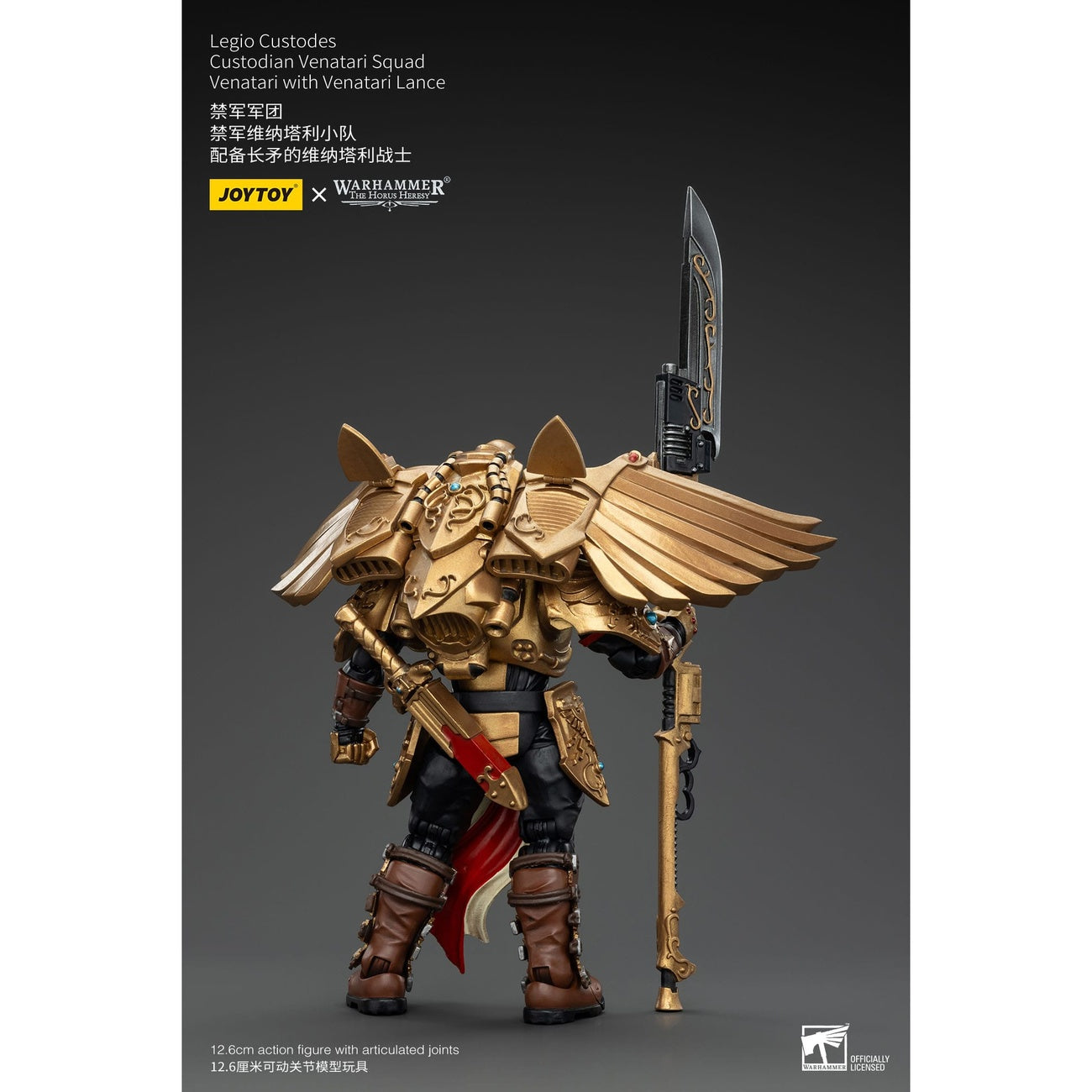 Immagine del prodotto Warhammer The Horus Heresy Action figure 1/18 Legio Custodes Custodian Venatari Squad Venatari con Venatari Lance 13 cm