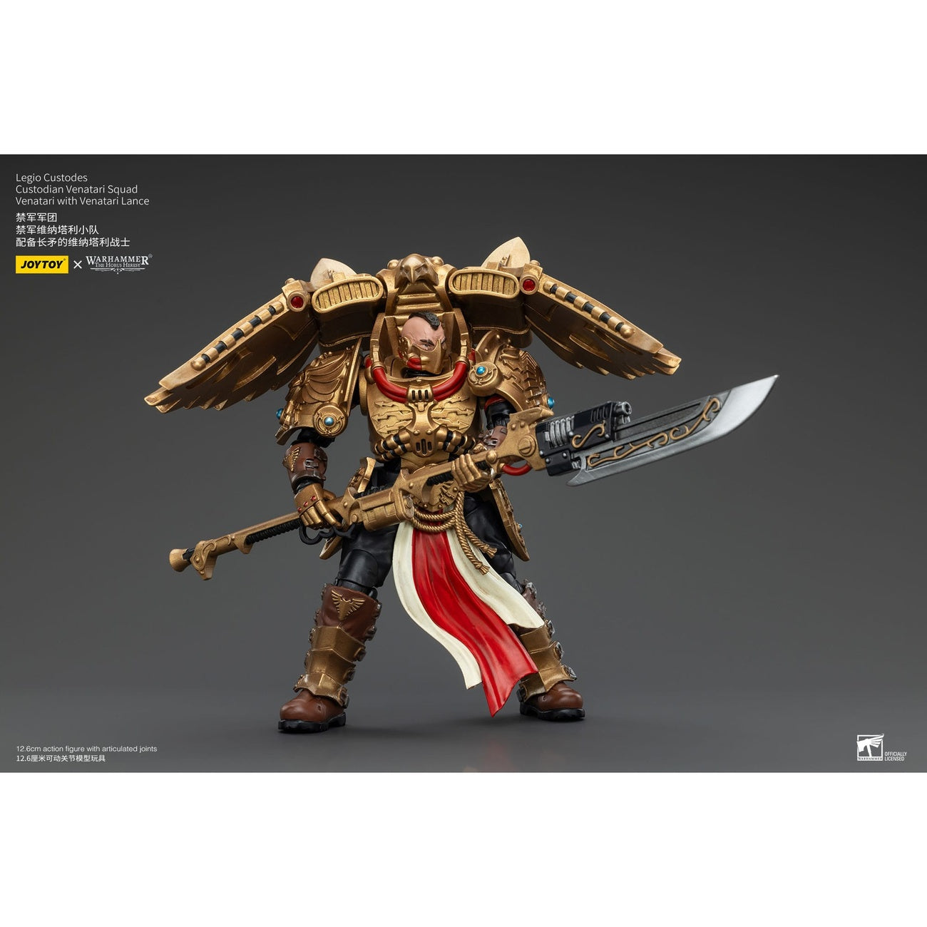 Immagine del prodotto Warhammer The Horus Heresy Action figure 1/18 Legio Custodes Custodian Venatari Squad Venatari con Venatari Lance 13 cm