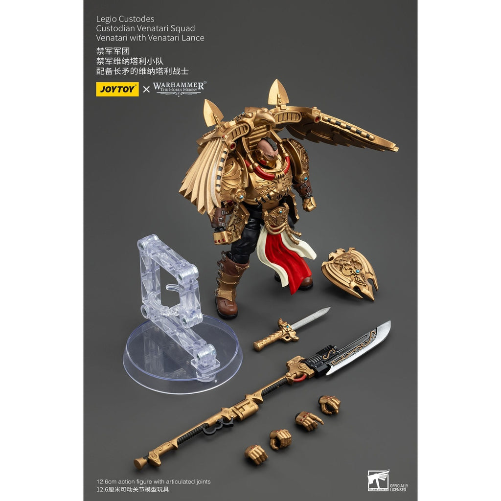 Product image Warhammer The Horus Heresy Action Figure 1/18 Legio Custodes Custodian Venatari Squad Venatari with Venatari Lance 13 cm