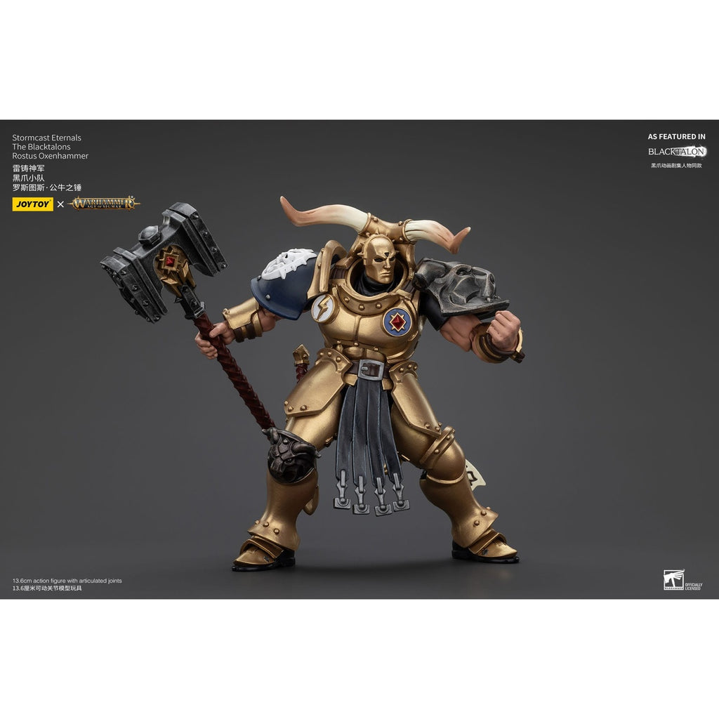 Immagine del prodotto Warhammer Age of Sigmar Action figure Stormcast Eternals The Blacktalons Rostus Oxen Hammer 20 cm