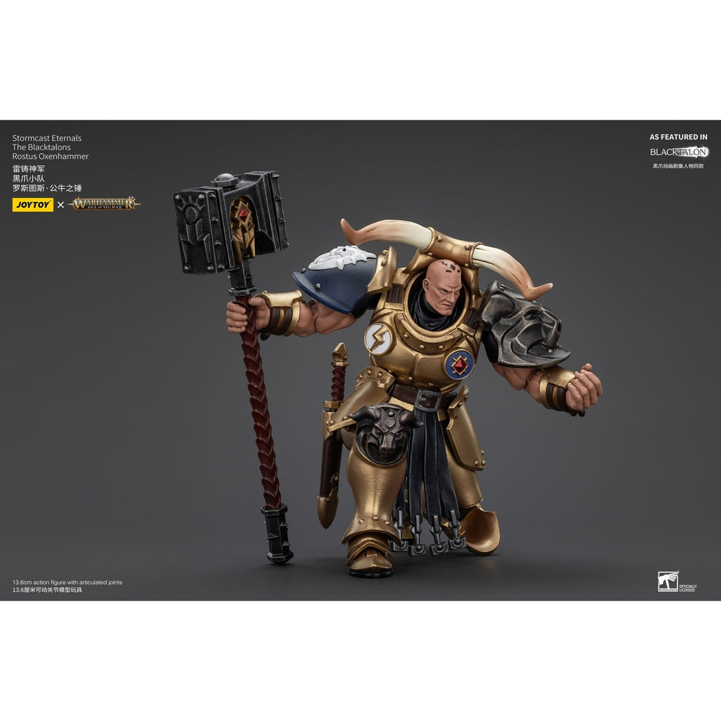 Immagine del prodotto Warhammer Age of Sigmar Action figure Stormcast Eternals The Blacktalons Rostus Oxen Hammer 20 cm