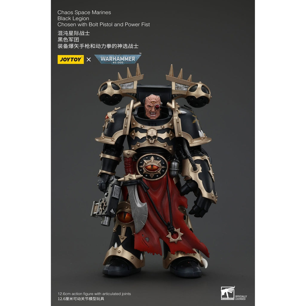 Product image Warhammer 40K Action Figure Chaos Space Marines Black Legion Chosen with Bolt Pistol and Power Fist 20 cm