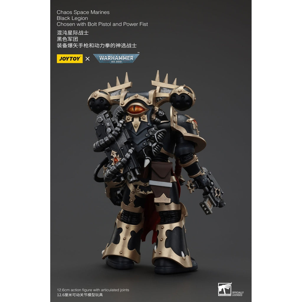 Product image Warhammer 40K Action Figure Chaos Space Marines Black Legion Chosen with Bolt Pistol and Power Fist 20 cm