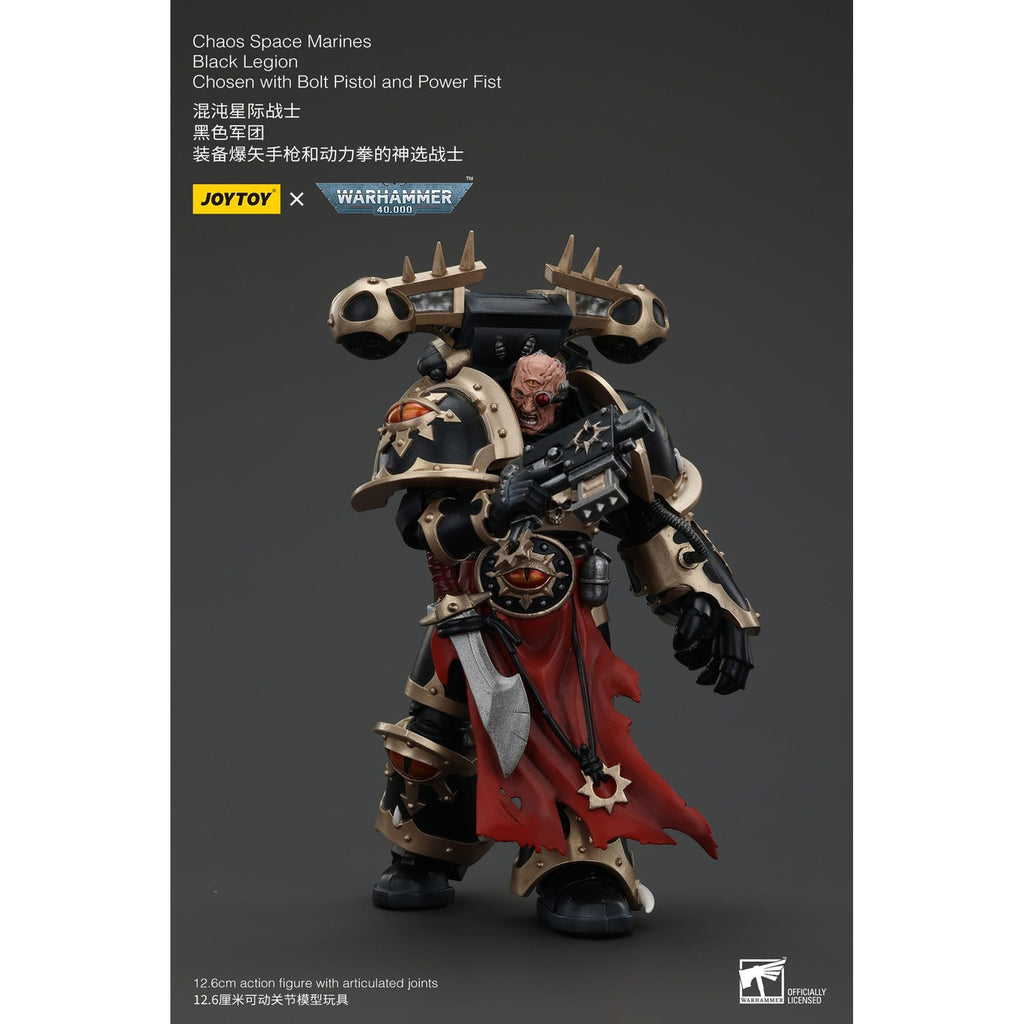 Product image Warhammer 40K Action Figure Chaos Space Marines Black Legion Chosen with Bolt Pistol and Power Fist 20 cm