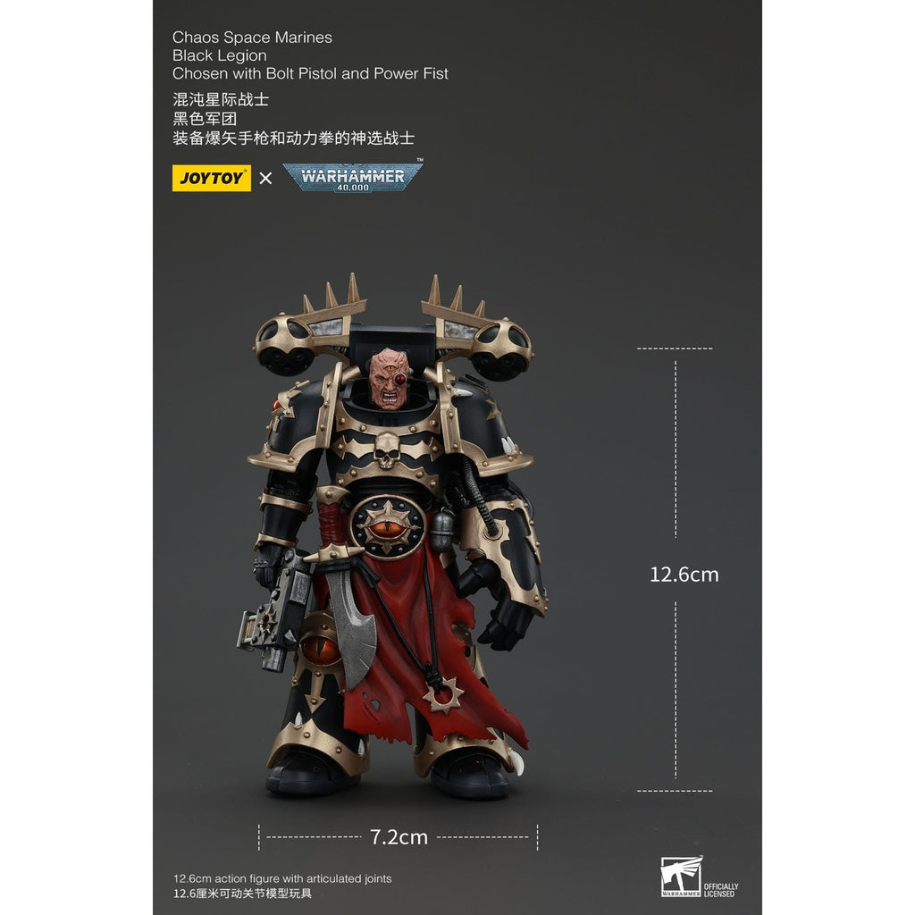 Product image Warhammer 40K Action Figure Chaos Space Marines Black Legion Chosen with Bolt Pistol and Power Fist 20 cm