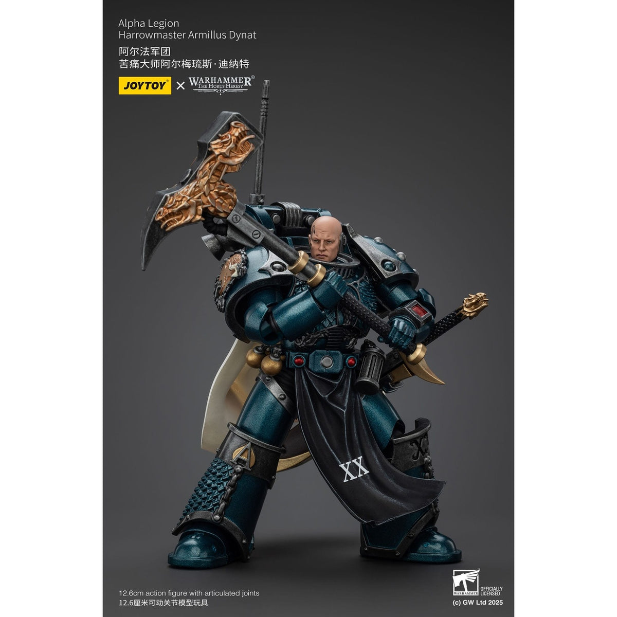 Immagine del prodotto Warhammer The Horus Heresy action figure Alpha Legion Harrowmaster Armillus Dynat 20 cm