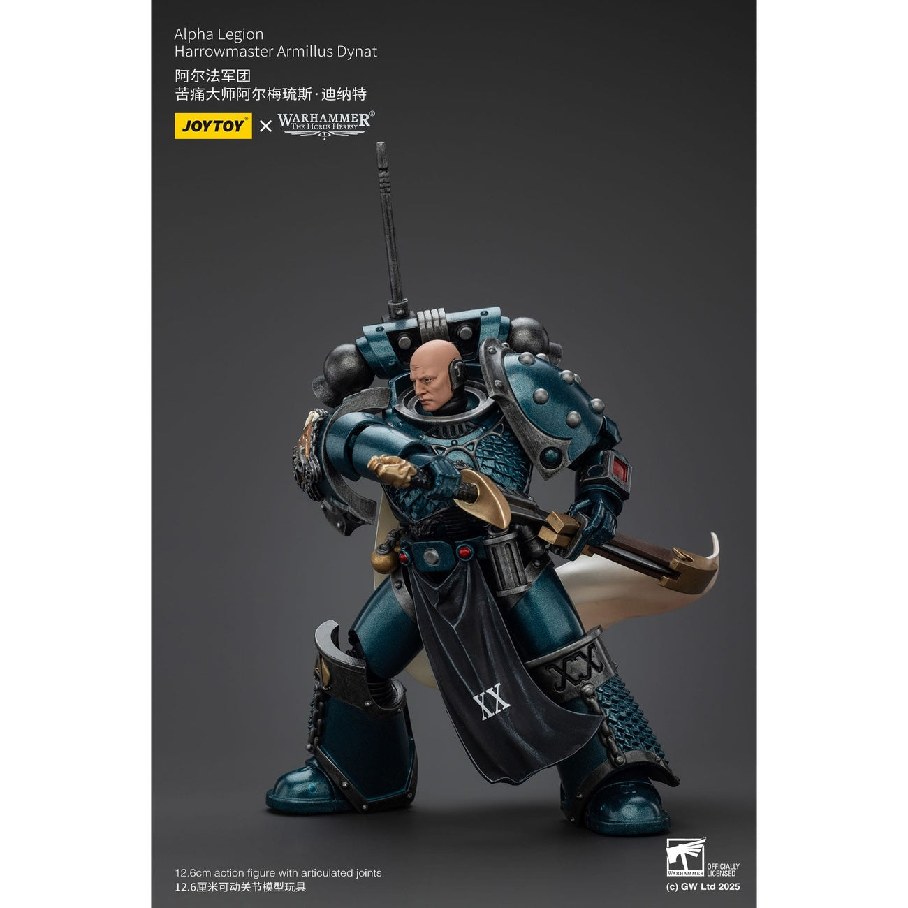Immagine del prodotto Warhammer The Horus Heresy action figure Alpha Legion Harrowmaster Armillus Dynat 20 cm
