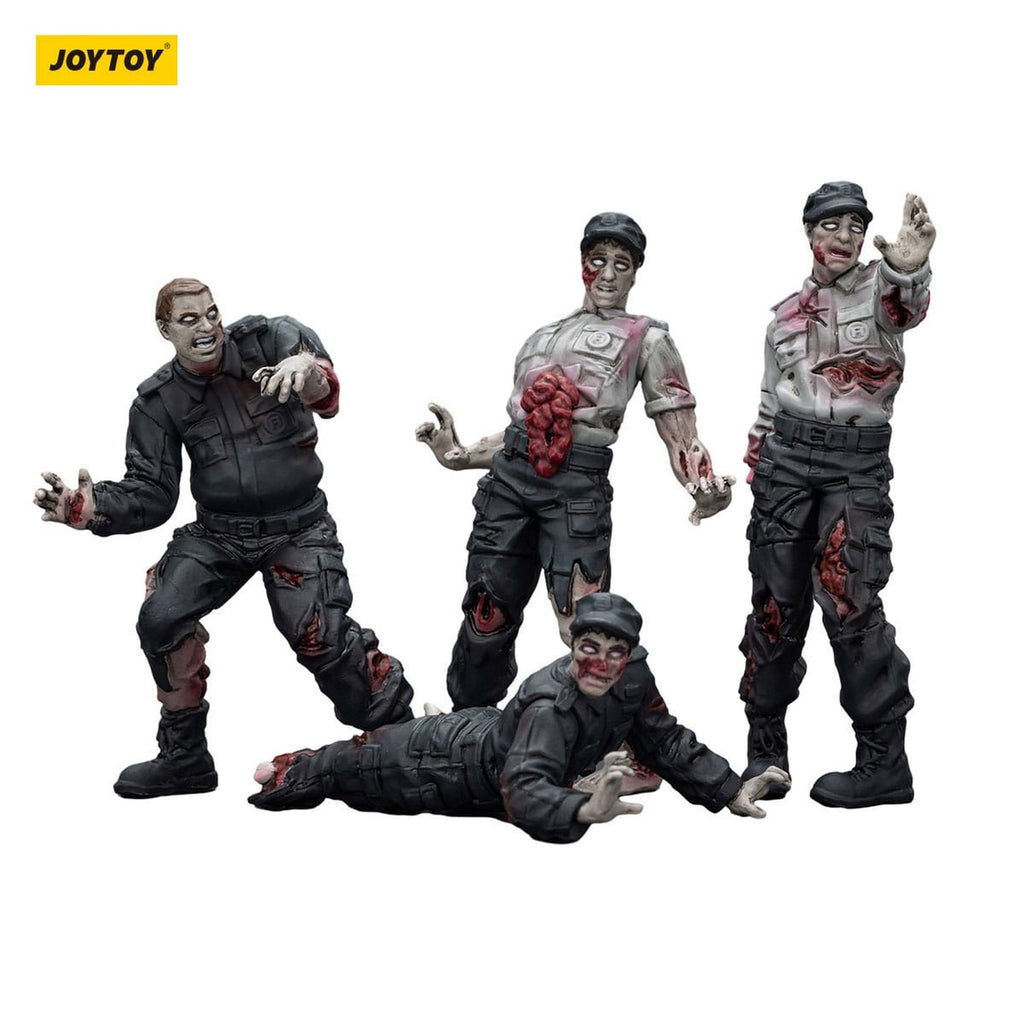 Product image Zombie Dark Source Action Figures 4-Pack Security Guards 8 cm