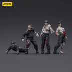 Product image Zombie Dark Source Action Figures 4-Pack Security Guards 8 cm