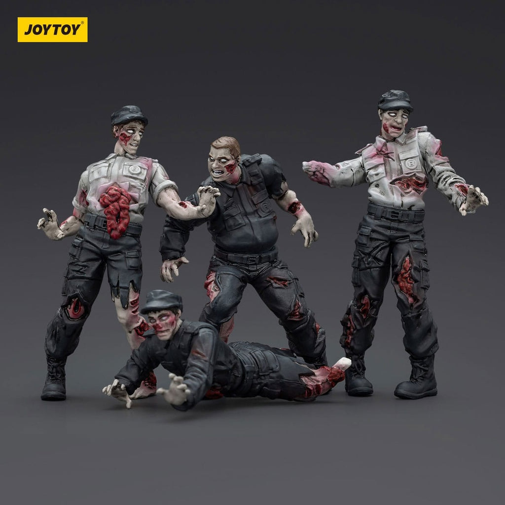 Product image Zombie Dark Source Action Figures 4-Pack Security Guards 8 cm