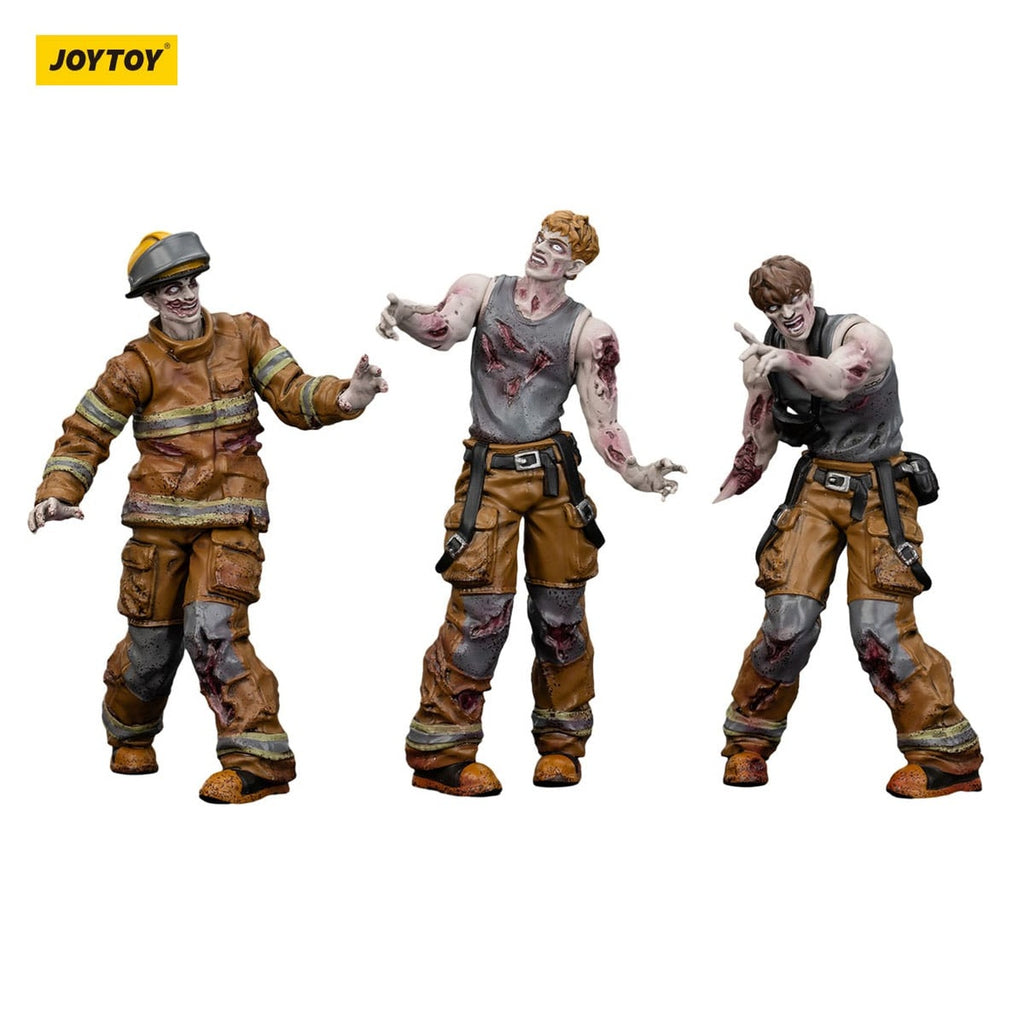 Immagine del prodotto Zombie Dark Source action figure set da 3 Firefighters 8 cm