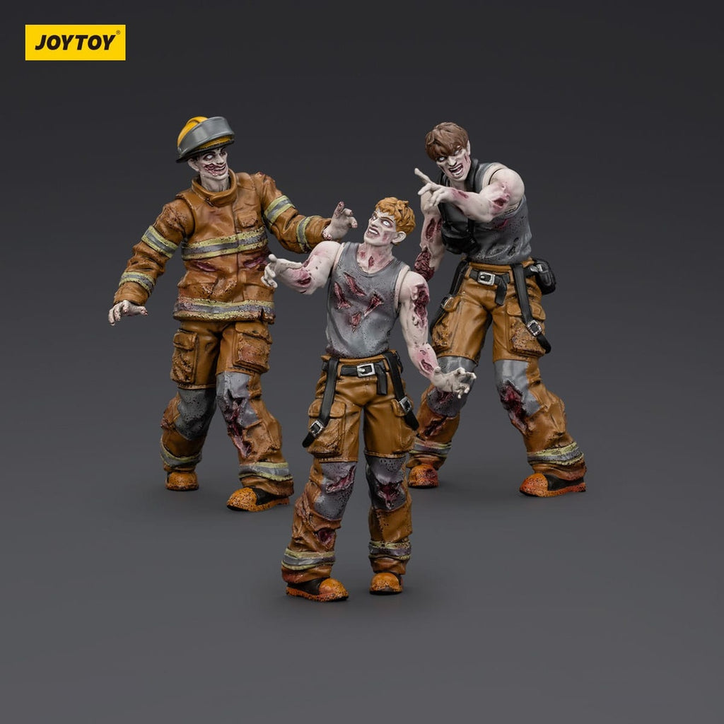 Immagine del prodotto Zombie Dark Source action figure set da 3 Firefighters 8 cm