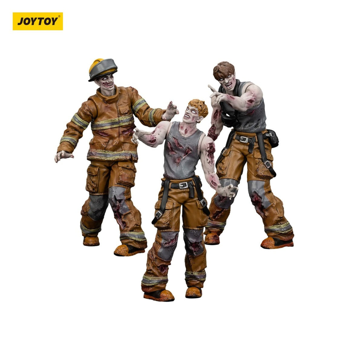 Immagine del prodotto Zombie Dark Source action figure set da 3 Firefighters 8 cm