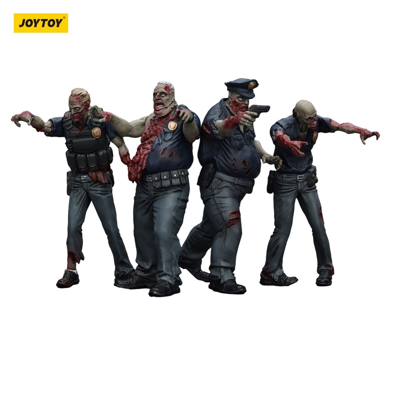 Immagine del prodotto Zombie Dark Source action figure Set da 4 Police (Male) 8 cm