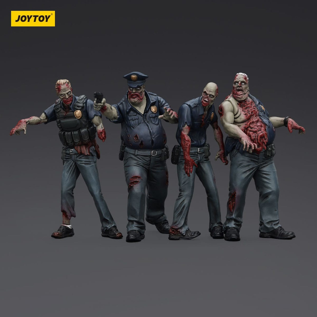 Immagine del prodotto Zombie Dark Source action figure Set da 4 Police (Male) 8 cm