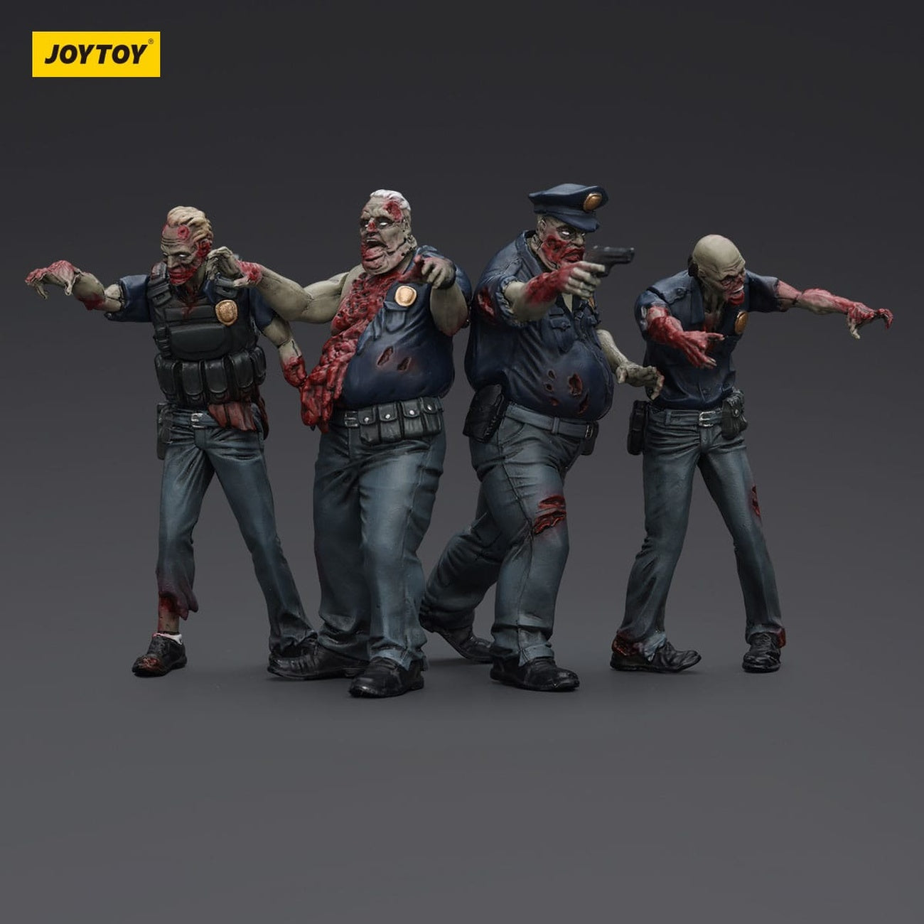 Immagine del prodotto Zombie Dark Source action figure Set da 4 Police (Male) 8 cm
