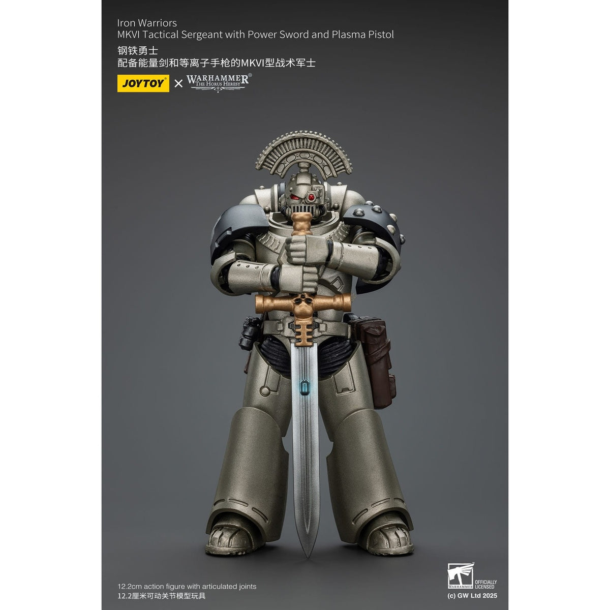 Immagine del prodotto Warhammer The Horus Heresy action figure 1/18 Iron Warriors MKVI Tactical Sergeant with Power Sword and Plasma Pistol 12 cm