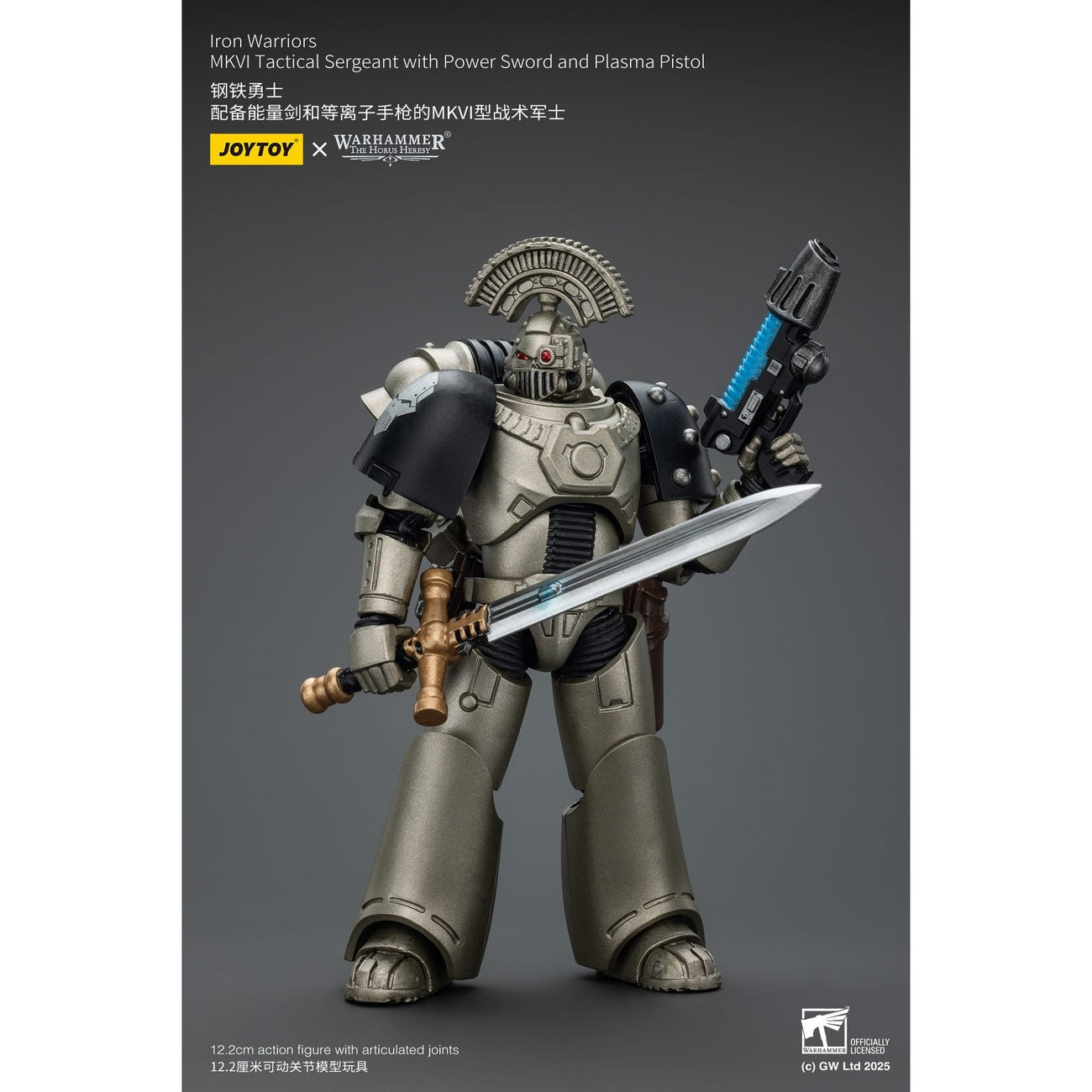 Immagine del prodotto Warhammer The Horus Heresy action figure 1/18 Iron Warriors MKVI Tactical Sergeant with Power Sword and Plasma Pistol 12 cm