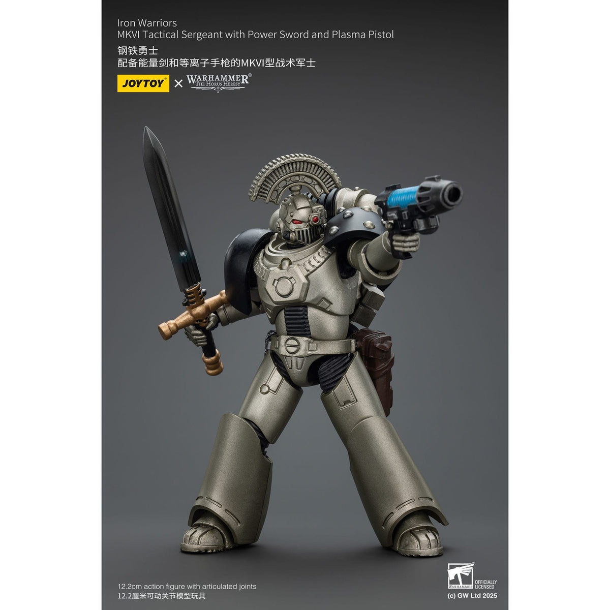 Immagine del prodotto Warhammer The Horus Heresy action figure 1/18 Iron Warriors MKVI Tactical Sergeant with Power Sword and Plasma Pistol 12 cm