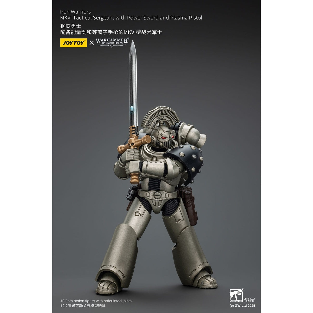Immagine del prodotto Warhammer The Horus Heresy action figure 1/18 Iron Warriors MKVI Tactical Sergeant with Power Sword and Plasma Pistol 12 cm