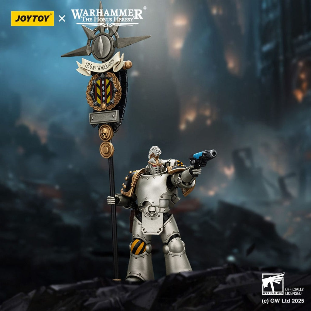 Immagine del prodotto Warhammer The Horus Heresy Action figure 1/18 Iron Warriors Command Squad Chosen con Legion Standard 12 cm
