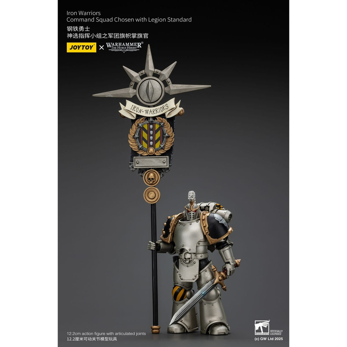 Immagine del prodotto Warhammer The Horus Heresy Action figure 1/18 Iron Warriors Command Squad Chosen con Legion Standard 12 cm