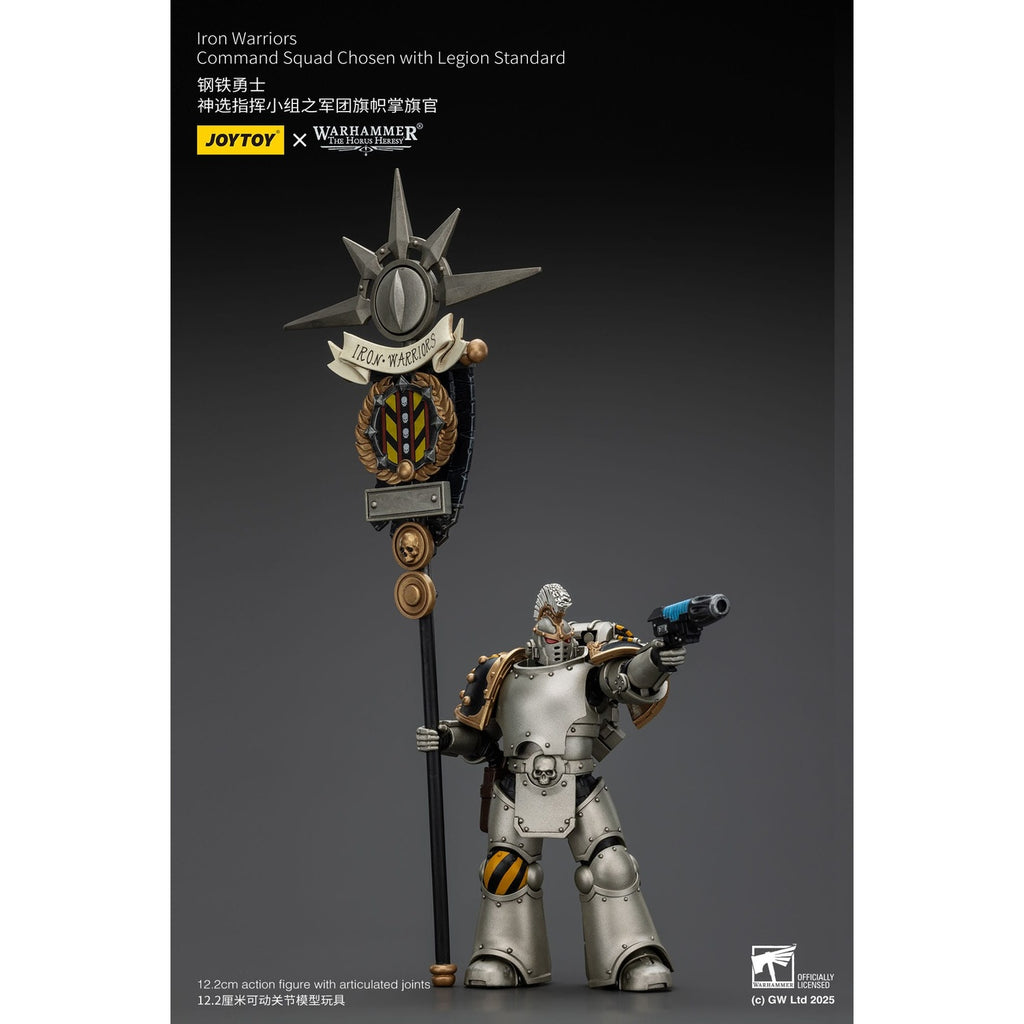 Immagine del prodotto Warhammer The Horus Heresy Action figure 1/18 Iron Warriors Command Squad Chosen con Legion Standard 12 cm