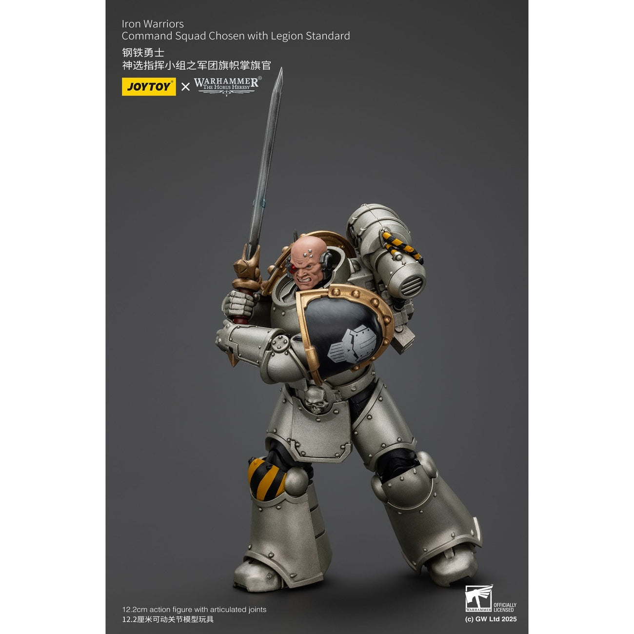 Immagine del prodotto Warhammer The Horus Heresy Action figure 1/18 Iron Warriors Command Squad Chosen con Legion Standard 12 cm