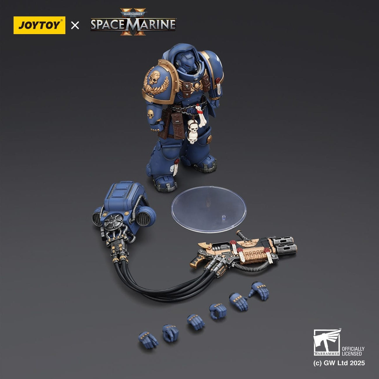 Immagine del prodotto Warhammer 40,000: Space Marine 2 Action figure Ultramarines Heavy Artificer Armor con Relic Multi-Melta 13 cm