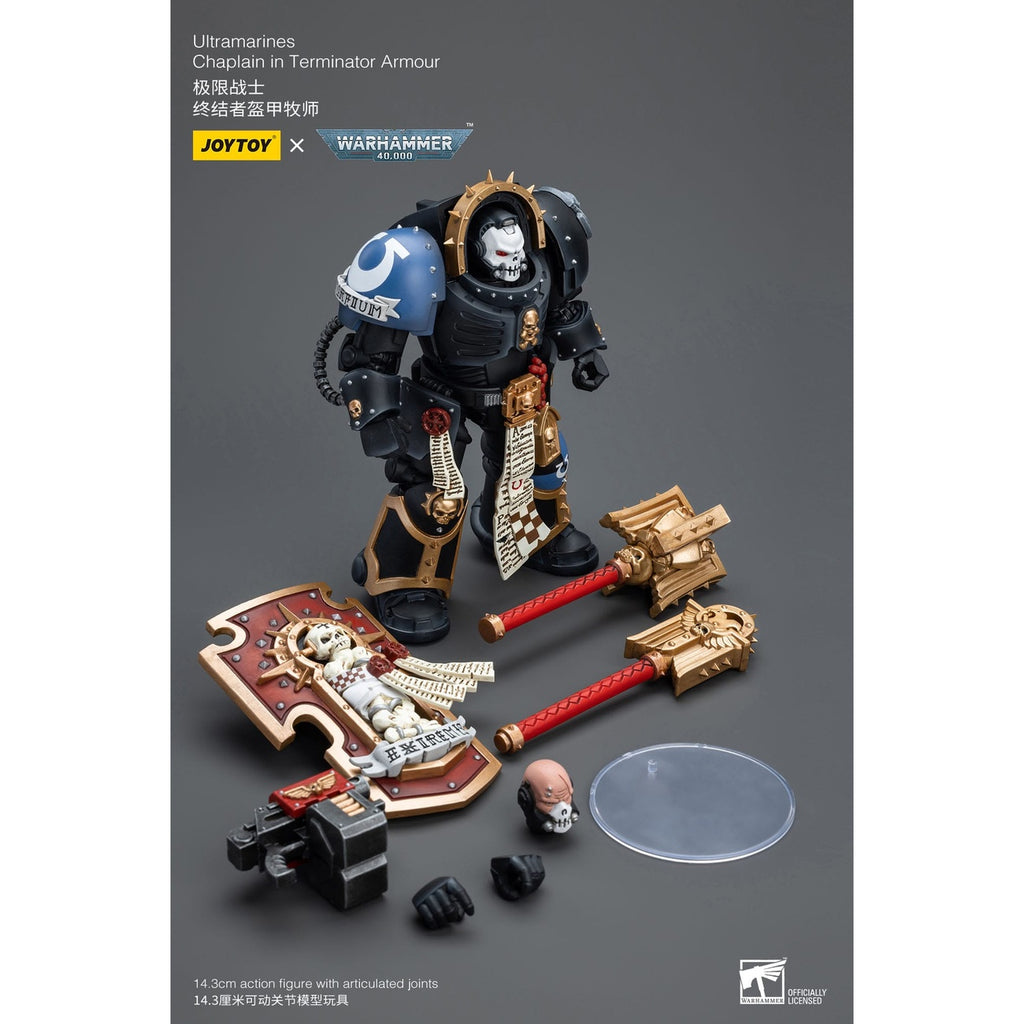 Immagine del prodotto Warhammer 40k Action figure 1/18 Ultramarines Chaplain in Terminator Armour 12 cm