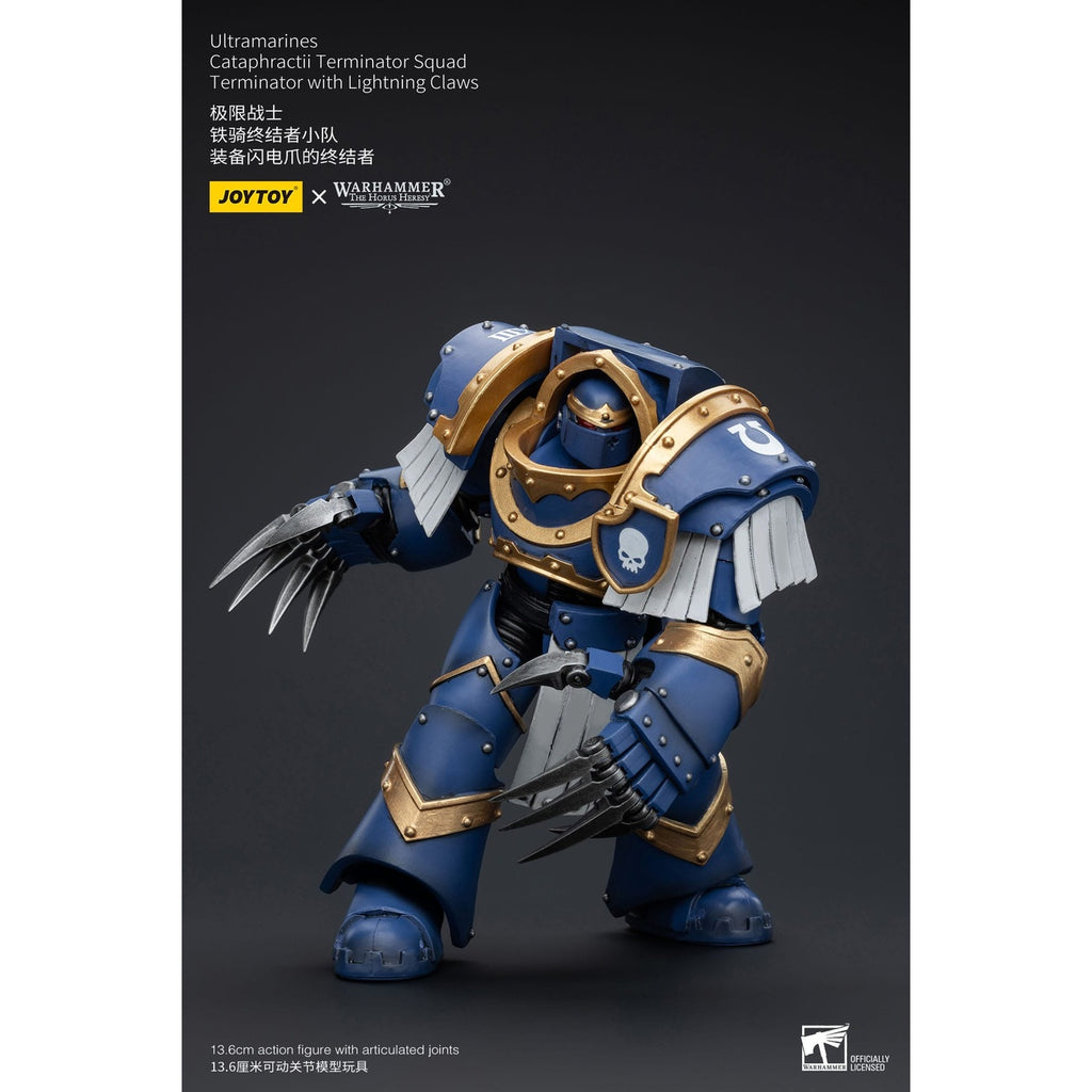 Product image Warhammer The Horus Heresy Action Figure 1/18 Ultramarines Cataphractii Terminator Squad Terminator with Lightning Claws 1