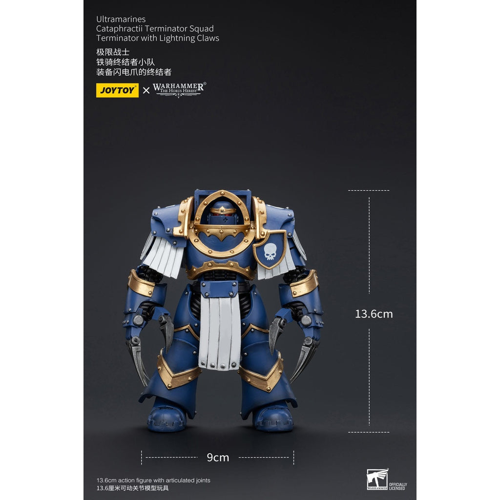 Product image Warhammer The Horus Heresy Action Figure 1/18 Ultramarines Cataphractii Terminator Squad Terminator with Lightning Claws 1