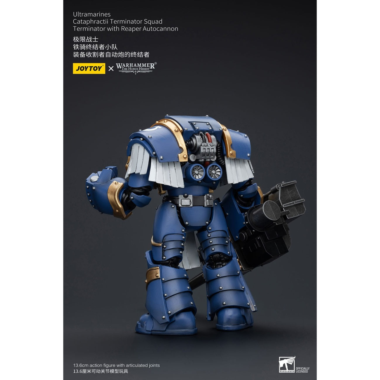 Immagine del prodotto Warhammer The Horus Heresy Action figure 1/18 Ultramarines Cataphractii Terminator Squad Terminator con Reaper Autocannon