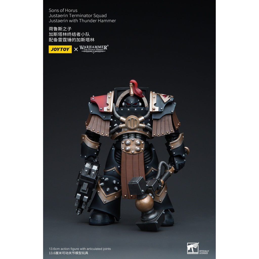 Immagine del prodotto Warhammer The Horus Heresy action figure 1/18 Sons of Horus Justaerin Terminator Squad Justaerin con Thunder Hammer 12 cm